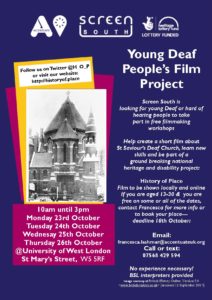 Young deaf people's film project